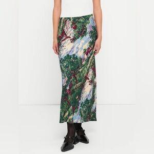 Gap maxi slip skirt farm print equestrian countryside cottagecore